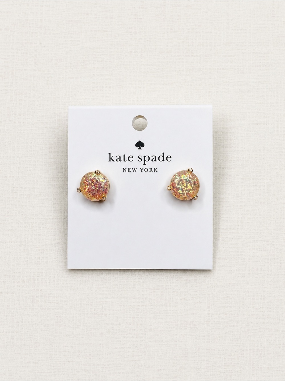 kate spade Opal Glitter Rise and Shine Stud Earrings NWT $39